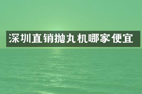 深圳直销抛丸机哪家便宜