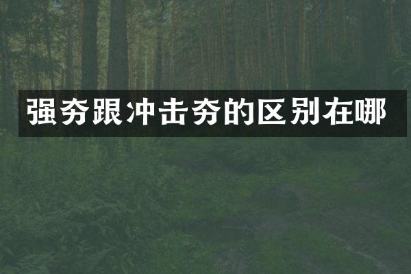强夯跟冲击夯的区别在哪
