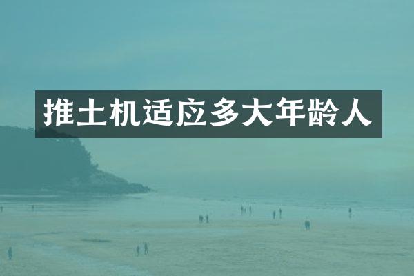 推土机适应多大年龄人