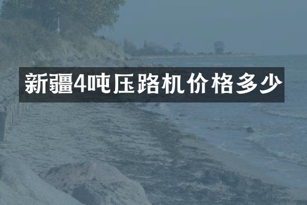 新疆4吨压路机价格多少