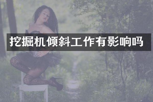 挖掘机倾斜工作有影响吗