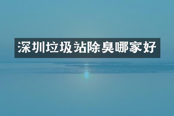 深圳垃圾站除臭哪家好