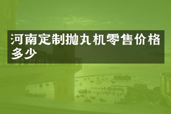 河南定制抛丸机零售价格多少
