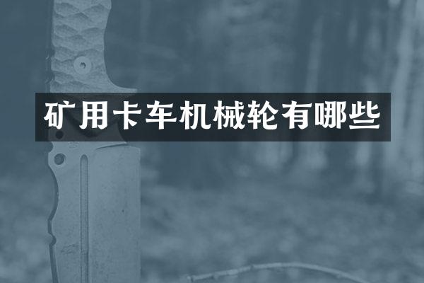 矿用卡车机械轮有哪些