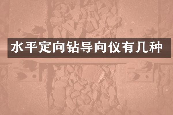 水平定向钻导向仪有几种