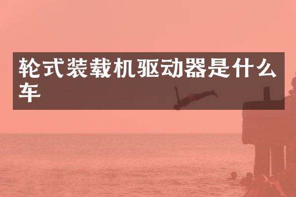 轮式装载机驱动器是什么车