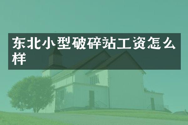 东北小型破碎站工资怎么样