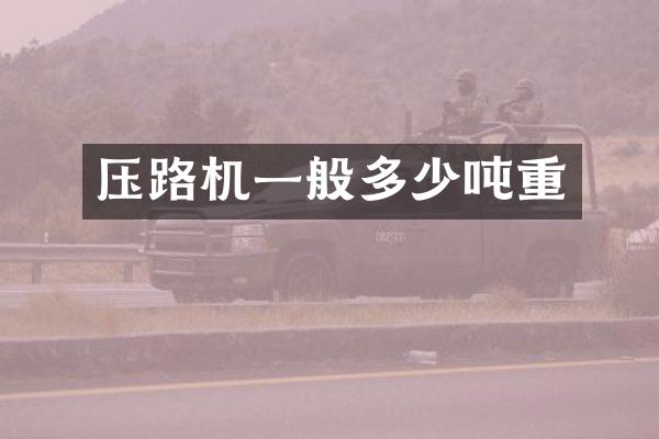 压路机一般多少吨重