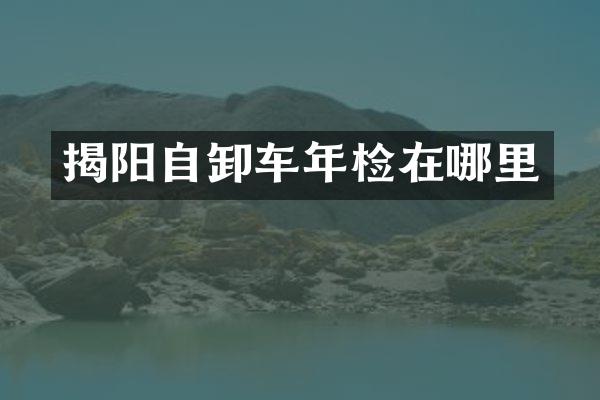 揭阳自卸车年检在哪里